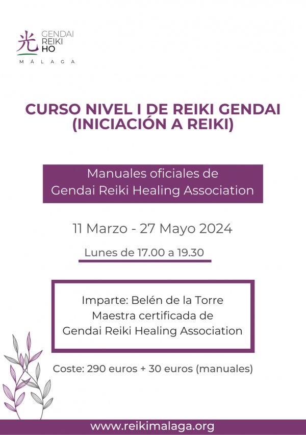 Curso nivel I: Shoden (Iniciación a Reiki) 